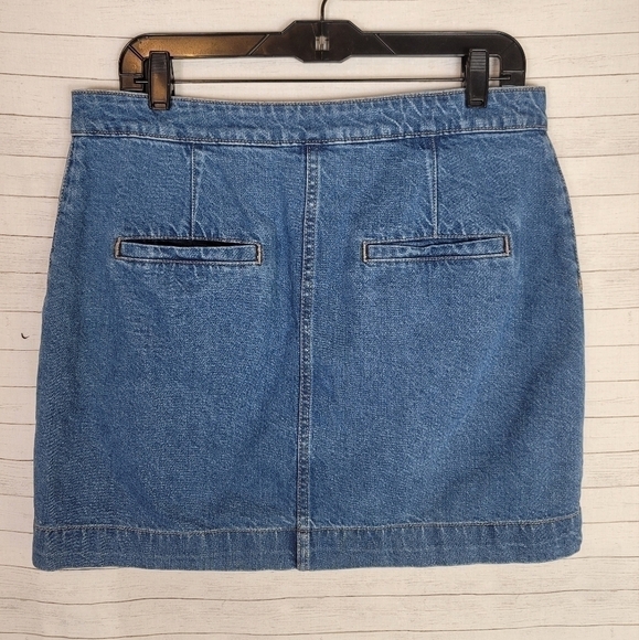 WE THE FREE FRONT POCKET BUTTON FRONT DENIM SKIRT, SZ 31 - Picture 8 of 13